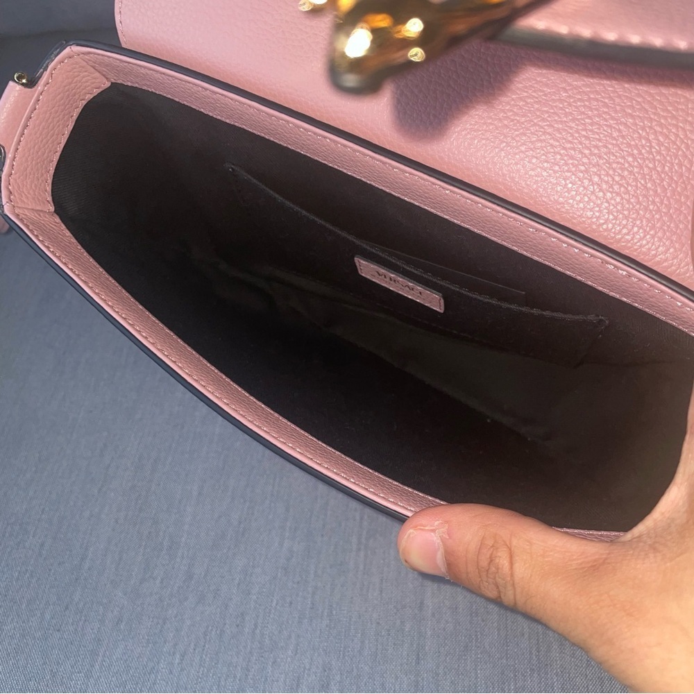 Pink🔥Versace Saddle bag Crossbody Shoulder bag satchel purse La Medusa bag - Picture 14 of 16
